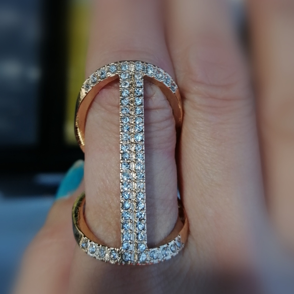 Rhinestone Ring - image 1